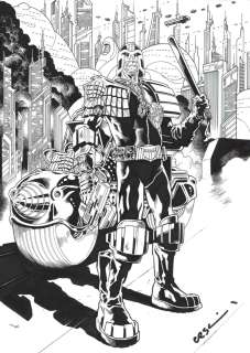 Gary Erskine - Judge Dredd Commission - Signed