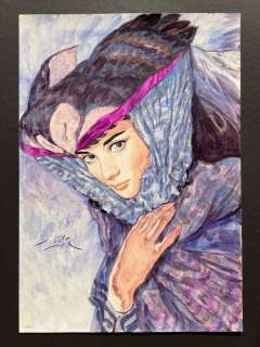 Smudja, Gradimir - 1 Original colour drawing - Audrey Hepburn | Catawiki