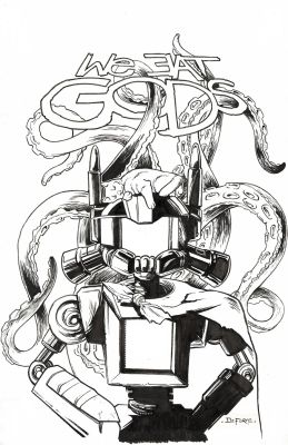 Davey Deforne | Davey DeForne - We Eat Gods Cover | Panel Punk Comics Originals