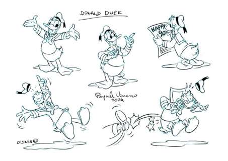 Venanzio, Pasquale - Original Concepts Drawings-Donald Duck | Catawiki