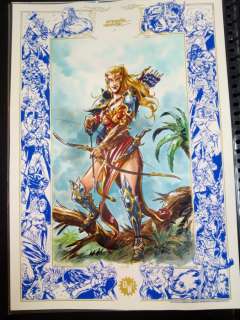 Lemercier, Gwendal - 1 Original colour drawing - Elfes | Catawiki