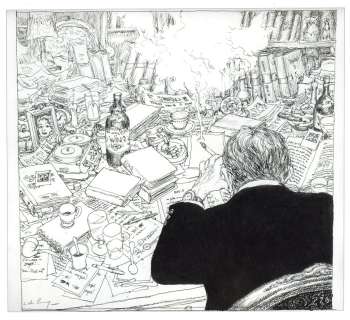 De Crécy, Nicolas - 1 Original drawing - Les Carnets de Gordon McGuffin - 2009 | Catawiki