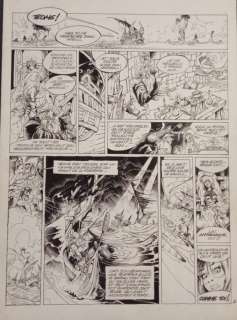 Crisse, Didier - 1 Original page - L’Épée de Cristal T2 - Le Regard de Wenlok - 1991 | Catawiki