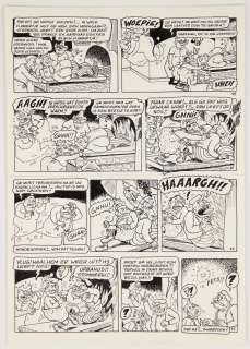 Willy Linthout (1953-) - Urbanus 55. De geest in de koffiepot. Originele plaat (p.13). Oost-Indische inkt. 27,7 x 42,1 cm.…