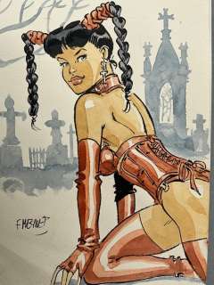 Meynet, Félix - 1 Original colour drawing - Gothique | Catawiki