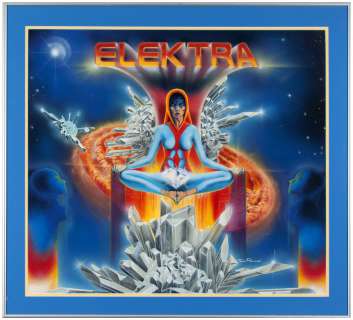 "ELEKTRA" PINBALL FRAMED ORIGINAL ART PAIR. | Hake’s