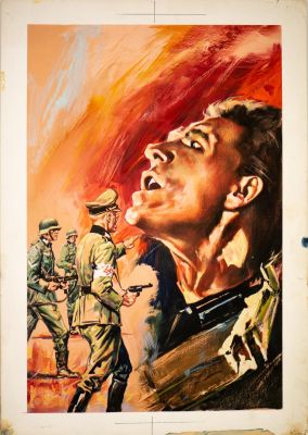 Lot 121 - AUTORE NON IDENTIFICATO - Table for the series “War Stories in Comics” - 4 Commandos | Capitolium Art