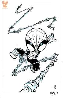 Skottie Young - Spectacular Spider-Man #300 Cover (Marvel, 2017)