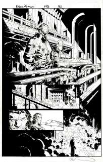 Tim Townsend Chris Bachalo - New X-Men #143 P 21 Semi-Splash (Fantomex, Wolverine & Cyclops!) 2003