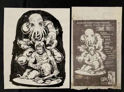 Joe Kubert Original Pen and Ink Ad Illustration. | Weiss Auctions