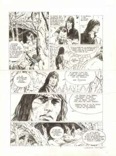 Corentin Rouge | Planche originale n° 036,présence de correcteur blanc - Wendigo - Thorgal Saga | Daniel Maghen