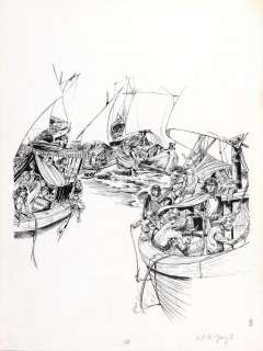 Franz - Jugurtha, planche n°3 Ã  l‘encre de Chine de…