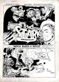 OSWAL - Oriignla page for Floyd Stark. Cm. 29x39. Ink. Mint. Code 9366.