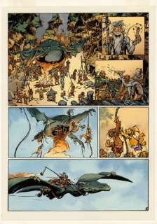 Guth&Mourier - Mise en couleur originale réalisée par Claude Guth, de la planche n°08, accompagnée de son rhodoïde - Rock‘N Troll Attitude - Trolls de Troy