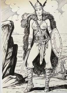 Balzano, Birago - 1 Original drawing - Zora La Vampira - Frau Murder - 1990 | Catawiki