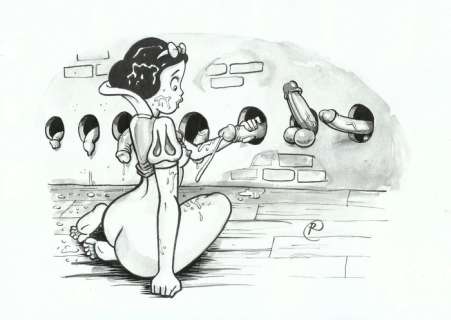 Ramis - 1 Original drawing - sexy girl - Snow White: Glory Hole | Catawiki