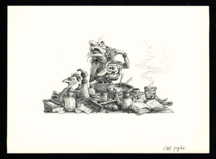 Dulieu, Jean - 1 Original drawing - Paulus de Boskabouter - Paulus en het Beest van Ploemanac - 1981 | Catawiki