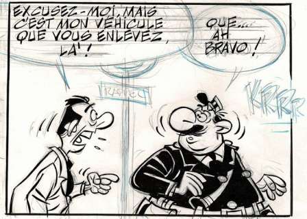 Kox, Daniël Original drawing - Agent 212 - Case Originale de l’Agent 212 | Catawiki