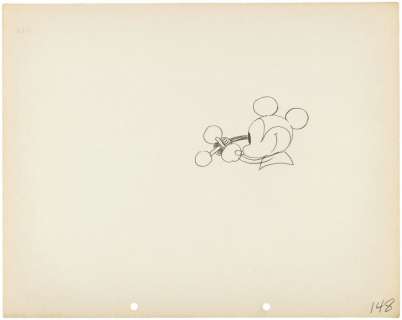 MICKEY MOUSE "STEAMBOAT WILLIE" ORIGINAL PRODUCTION DRAWING PAIR. | Hake’s