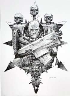 Smith, Adrian - 1 Original drawing - The Sign of Chaos - 2024 | Catawiki