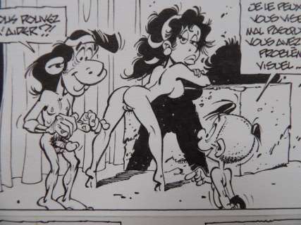 Seron - 1 Original page - De Mini-Vrouwtjes - 2004 | Catawiki