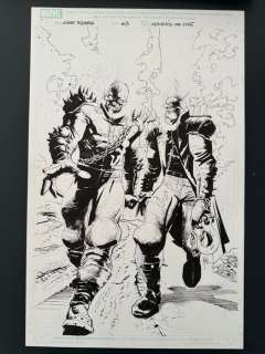 Roland Boschi - 1 Original page - Ghost Riders : Heaven’s on Fire #3 page 7 - The Brothers Ghost Rider : Splash Page - 2009 | Catawiki