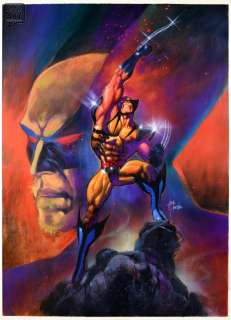 Mark Beachum - Wolverine Poster Painting