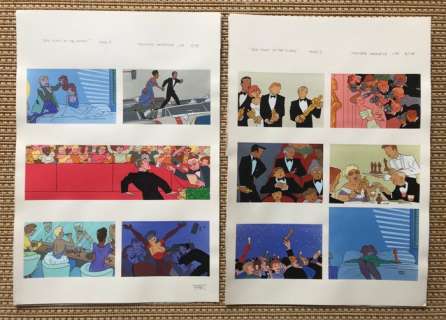 Torres, Daniel - 2 Original colour drawing - Ilustración para Premiere Magazine - Big night at the Oscars - 1998 | Catawiki