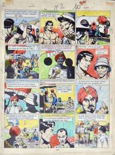 Anonyme | Tarzan Planche d’une aventure de Tarzan Encre de chine... | Vermot et Associés