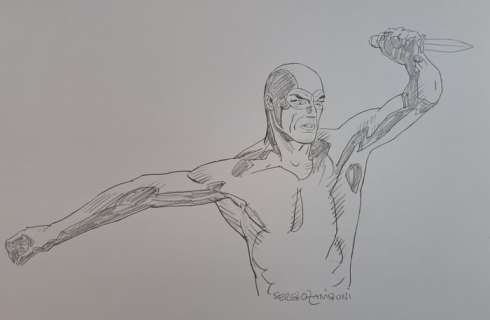 Zaniboni, Sergio - 1 Original drawing - Diabolik: L’Uomo Con il Pugnale | Catawiki