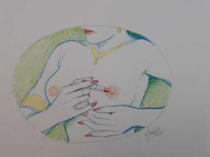 Frollo, Leone - 1 Original colour drawing - Il Rossetto | Catawiki