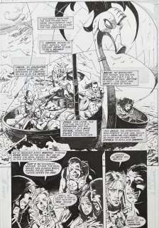 Alex Horley #1 - Battleaxes - Splash! - 2 Pages originales - 2000 | Catawiki