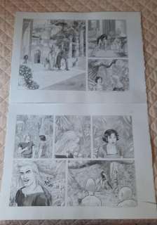 Zuccheri, Laura - 2 Original page - Les Epee de Verre T - Dolmon tome 4 - 2014 | Catawiki