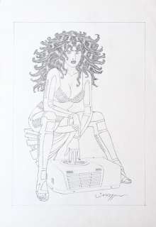 Baldazzini, Roberto - 1 Original drawing - Zhara - Calendario Zanotti - 2012 | Catawiki