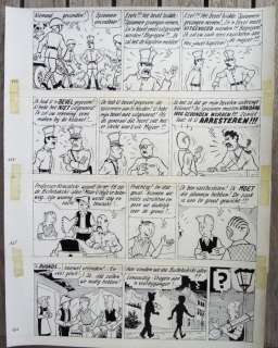 Pom (Jozef van Hove) - 1 Original drawing - Piet Pienter en Bert Bibber - Buldaarse Rhapsodie - 1958 | Catawiki