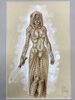 Bessadi, Bruno - Original colour drawing - L’ogre lion - 2025 | Catawiki