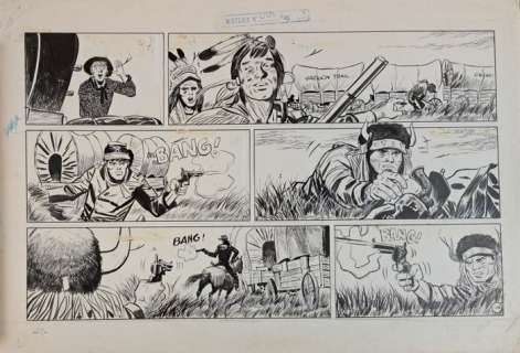 Hugo Pratt, Hector Oesterheld - 1 Original page - Sgt. Kirk: Sentiero di Sangue | Catawiki