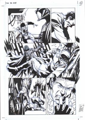 Ramón Bachs - 1 Published artwork - Star Wars: Bounty Hunters - issue 18 page 5 - 2021 | Catawiki