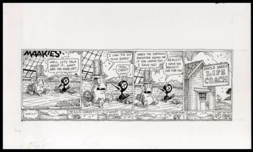 Millionaire, Tony - MAAKIES WEEKLY COMIC STRIP Strip Art