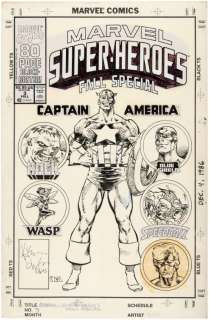 "MARVEL SUPER-HEROES FALL SPECIAL" #3 ORIGINAL KIERON DWYER COVER ART. | Hake’s