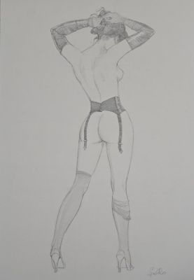 Follo, Leone - 1 Original drawing - Pin Up | Catawiki