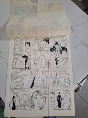 Gaudelette, André - Original page - Magazine J2 - Inclusief: originele calque de mise en couleurs | Catawiki