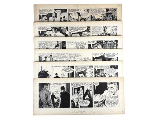 (6) David Wright Carol Day Comic Daily Strips | Weiss Auctions