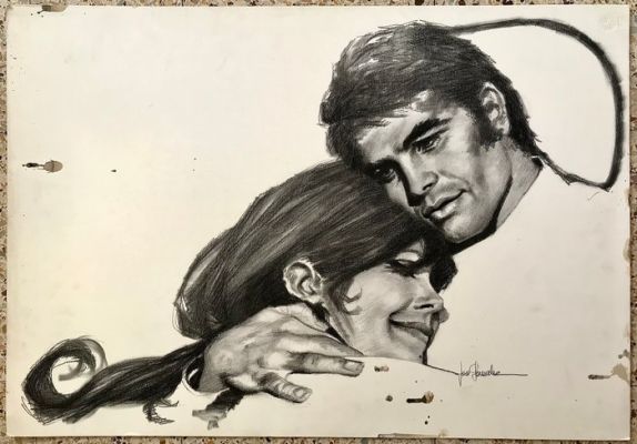 Jose González “Pepe” - 1 Original drawing - Romántico | Catawiki