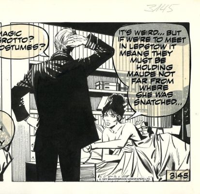 Enric Badia Romero - 1 Original page - Modesty Blaise - strip #3145 - The Wicked Gnomes - 1973 | Catawiki