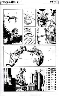 Paul Azaceta Javier Rodriguez - Amazing Spider-Man #624 P 9 (Spider-Man Battles the Vulture Throughout!) 2010