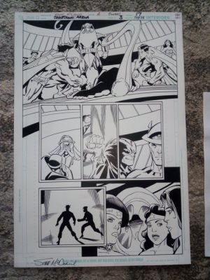 Scott Mcdaniel - 1 Original page - Superman - countdown arena wonder woman flash | Catawiki