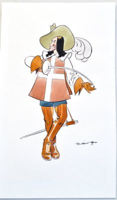 Bioletto, Angelo - Original drawing - 4 Moschettieri - Athos - Anni ’70 | Catawiki