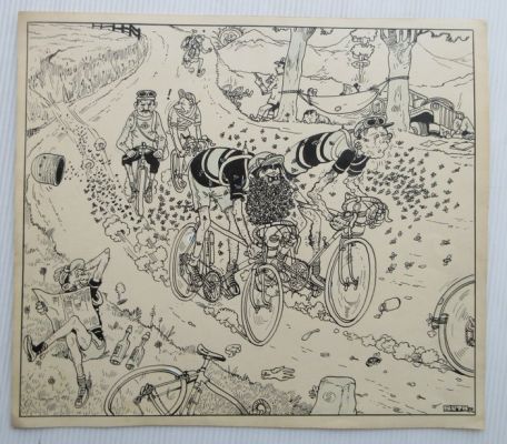 Buth - 1 Original page - Thomas Pips - in de ronde van Frankrijk - 7 Juni | Catawiki