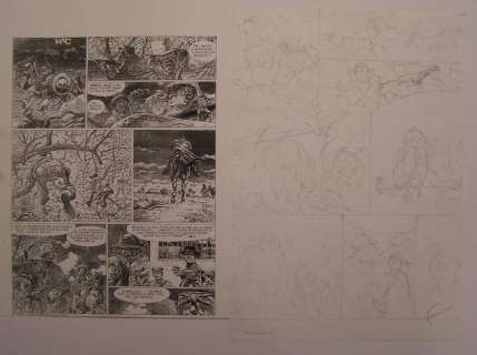 Hermann | Original sketch page  - Caatinga  - (1997) | Catawiki